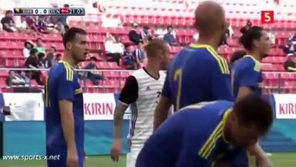 Simon Kjaer Goal - Denmark 1-0 Bosnia & Herzegovina - 03-06-2016