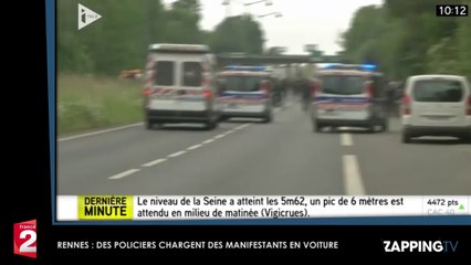 Loi Travail : Des policiers chargent en voiture des manifestants, les images chocs (Vidéo)