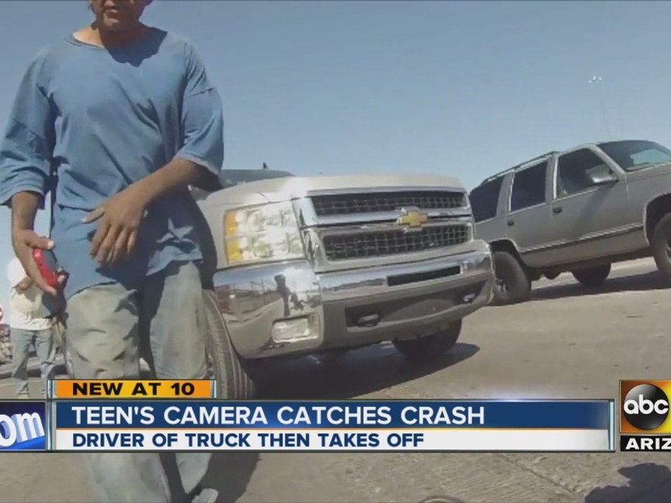 Teen's camera catches hit-and-run crash