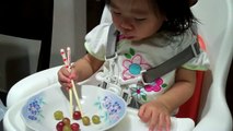 I master my chopsticks skill at 20 months