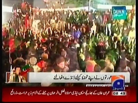 ..Lahore PTI Women workers attacked by Imran Khan Party workers.. - Adnan Ali Abbas