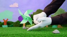 Play kids atividade de superhands catavento