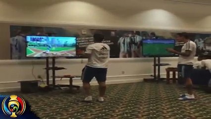 Así se divierten los jugadores de Argentina durante la Copa América Centanario