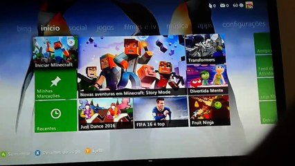 Jogar de 2 controles no minecraft xbox 360 edition