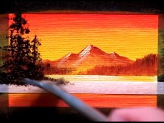 Orange MicroScape 1 (1.5x2.5) / Small Micro-Miniature Oil Painting Sketch