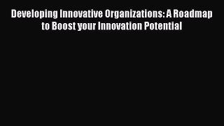 READbookDeveloping Innovative Organizations: A Roadmap to Boost your Innovation PotentialREADONLINE
