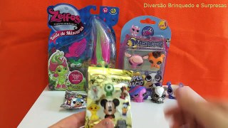 Zelfos Littlest Pet Shop Mashems DTC  Supresas Disney Ovos Surpresas Toys Play Doh Shopkins