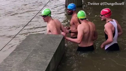 Les inondations donnent des idées aux sportifs