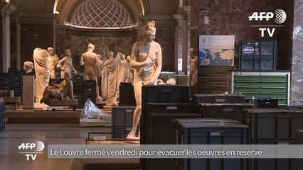 Le Louvre fermé vendredi pour évacuer les oeuvres en réserve