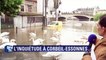 A Corbeil-Essonnes, des cygnes occupent un parking inondé