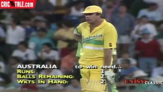 Australia needed 4 runs in 6 balls with 3 wickets Imran Khan's Greatest Over of His Career
