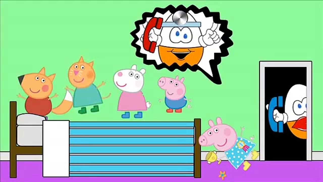 Peppa Pig & Friends Jumping On The Bed Animation Nursery Rhyme Song with Surprise Eggs For