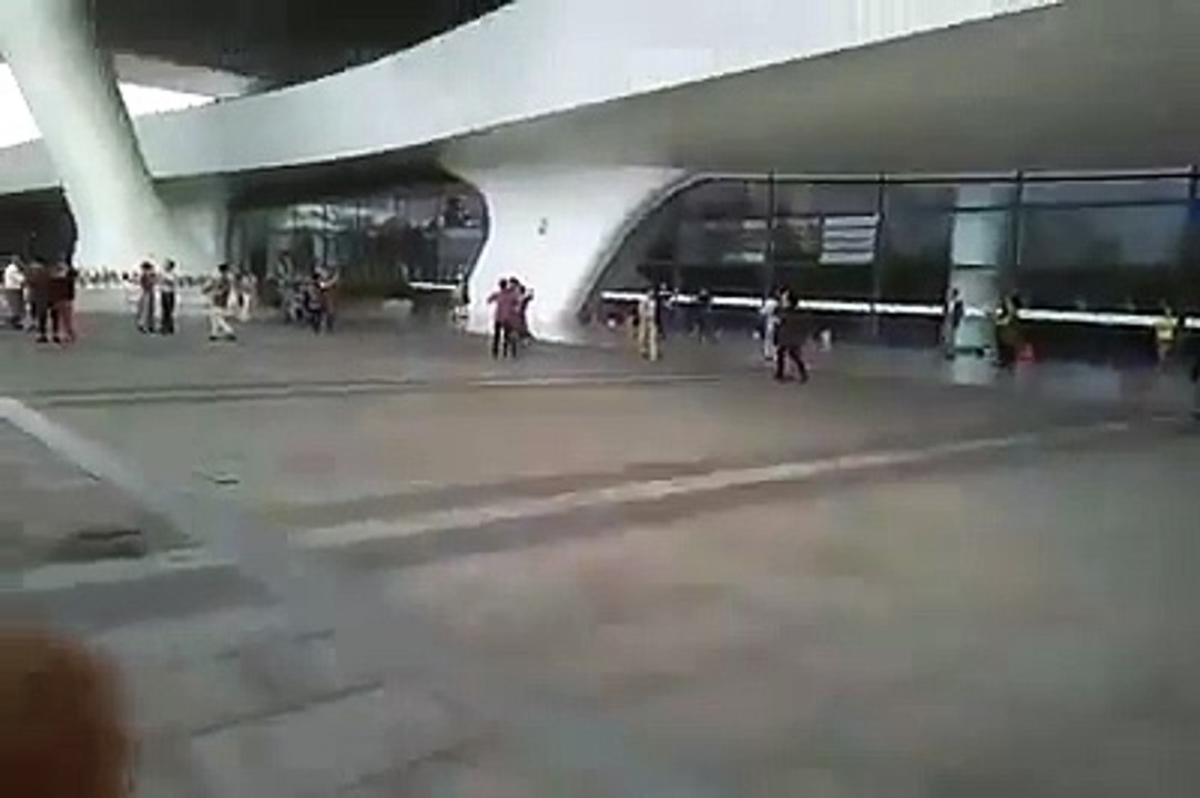 Free time dancing at China Railway Station (1)