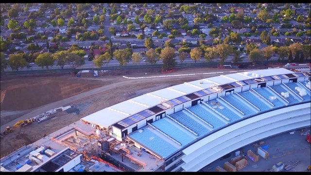 Apple Campus 2 Construction Captured by Drone