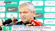 Reinaldo Rueda dio su análisis en la previa del juego entre Nacional y Águilas · Liga Águila 2016-I (cuartos de final, vuelta)