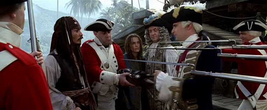 Pirates Of The Caribbean - 1 The Curse Of The Black Pearl (2003) starring Johnny Depp funny scene HQ
