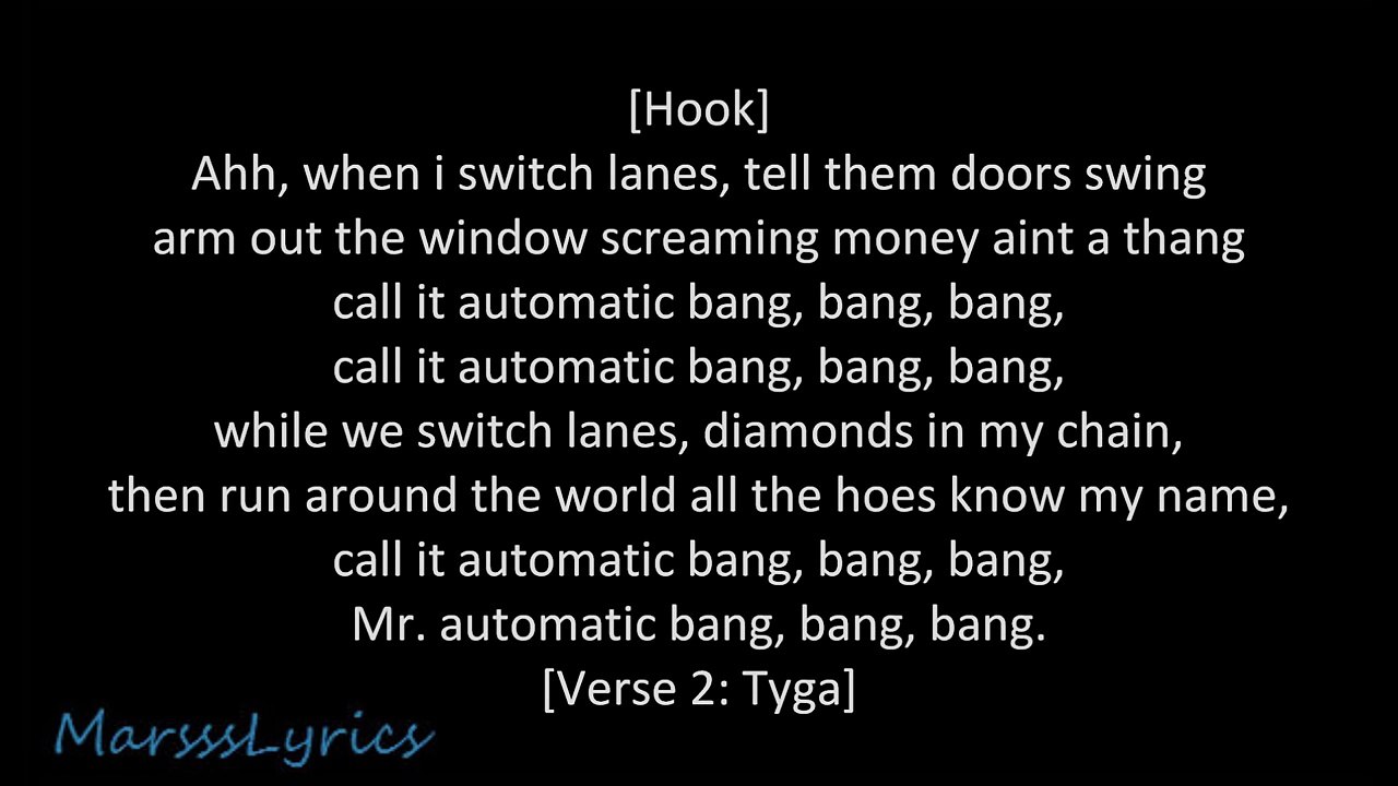 Tyga Ft. The Game - Switch Lanes (Lyrics)