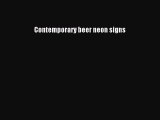 Read Contemporary beer neon signs Ebook Free