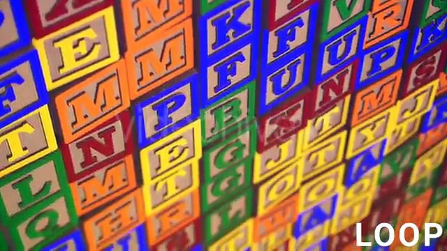 Alphabet Blocks for Children - Motion graphics element from Videohive