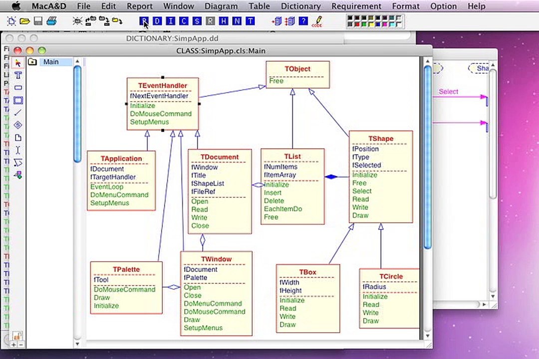 Draw Class Diagram for Object-Oriented Software and Generate Source Code