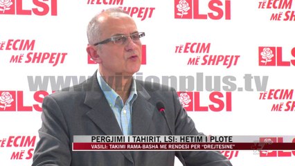 Vasili apel Prokurorisë për përgjimin e Tahirit - News, Lajme - Vizion Plus