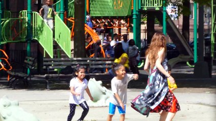 Selena Gomez Runs Through Sprinklers at a Brooklyn Water Playground