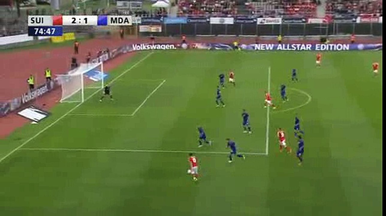 Admir Mehmedi Goal 2-1 Switzerland vs Moldova