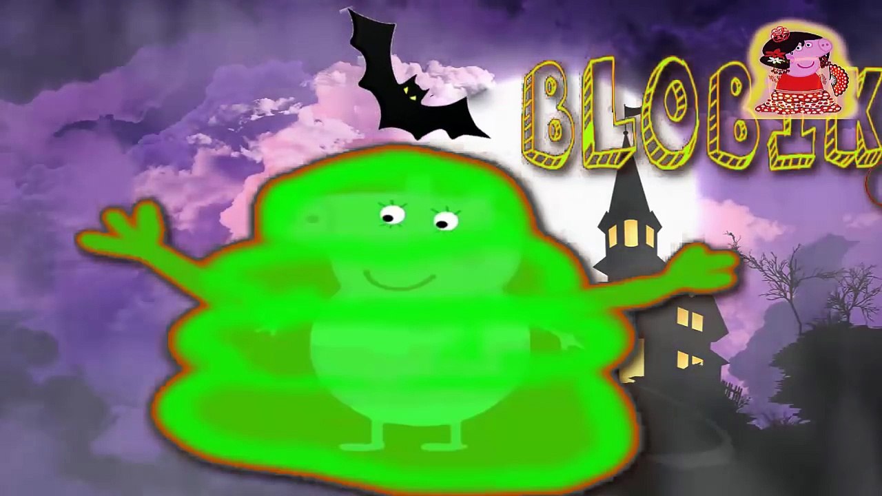 peppa pig se disfraza de los personajes de hotel transilvanian en español videos para niños