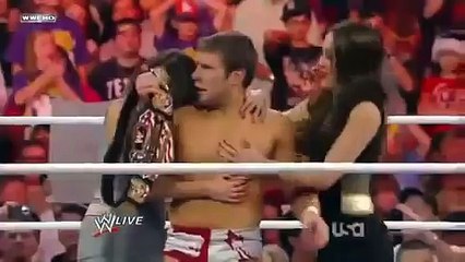 WWE RAW 12_22_15 - Twins Kissing Daniel Bryan -