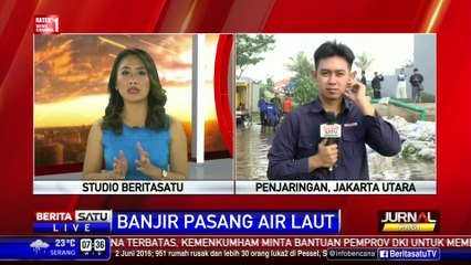 Banjir di Perumahan Pantai Mutiara Penjaringan Berangsur Surut