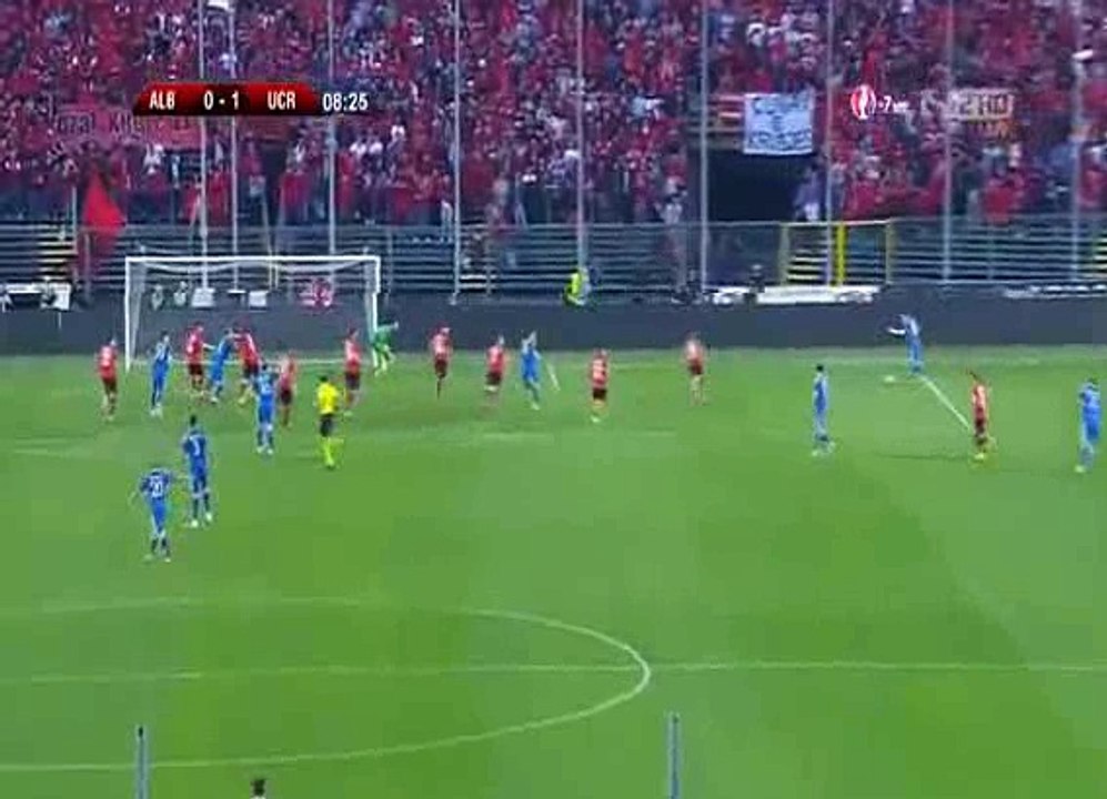 Taras Stepanenko Goal 0-1 Albania vs Ukraine