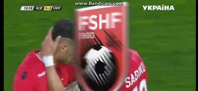 Armando Sadiku Goal- Albania 1-1 Ukraine - 03-06-2016