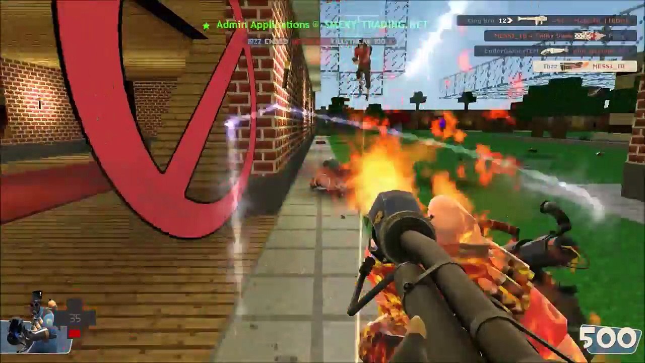 Team Fortress 2 Gameplay | TF2 Minecraft Map | Unlimited Ammo