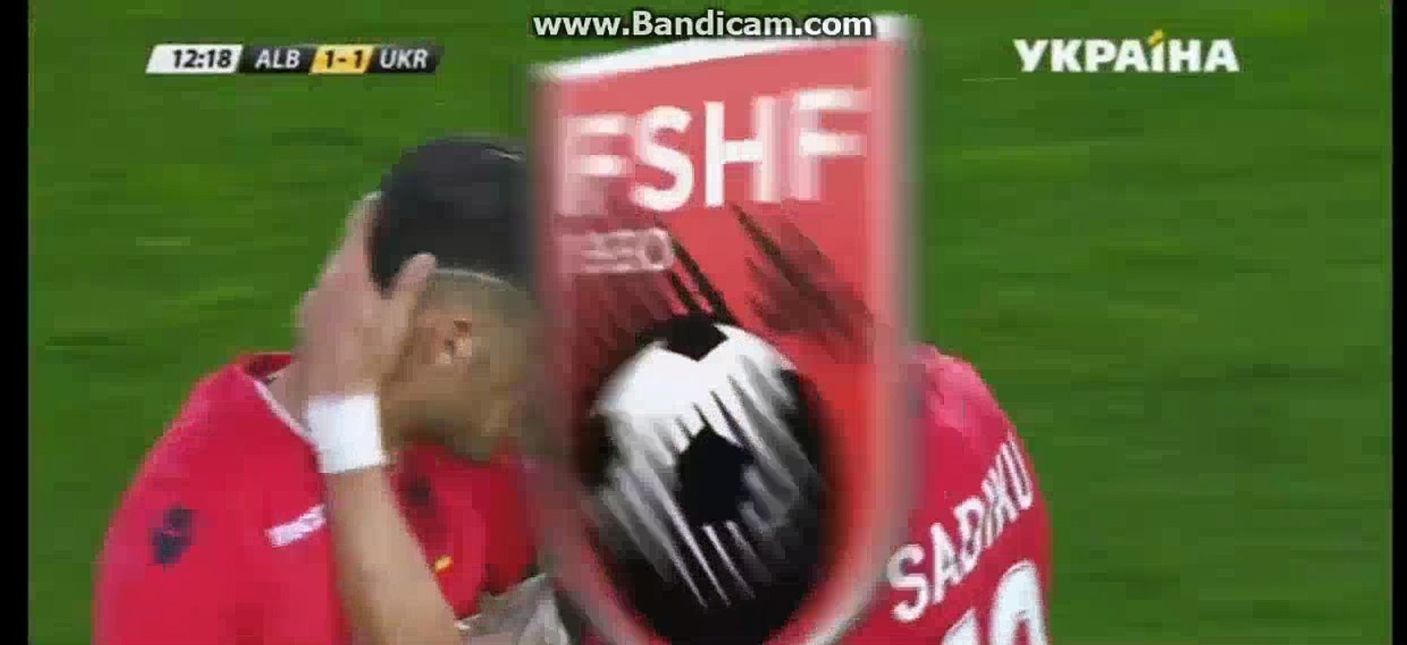 1-1 Armando Sadiku  Goal- Albania 1-1 Ukraine - 03-06-2016