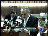 Ishaq Dar in light mood during Budget Speech in National Assembly -03 June 2016