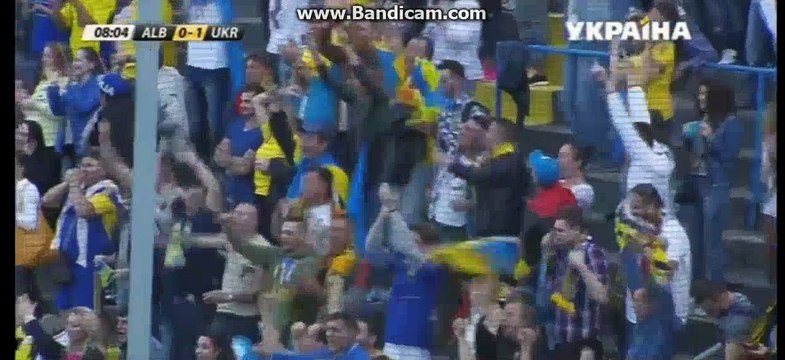 Yevhen Konoplyanka incredible MISS- Albania 1-1 Ukraine - 03-06-2016
