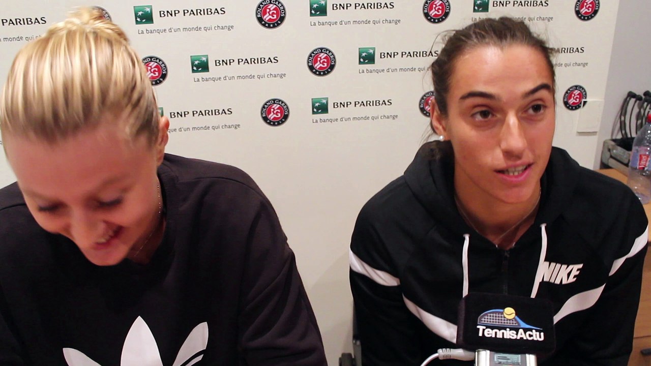 Roland-Garros 2016 - Caroline Garcia et Kristina Mladenovic : "C'est historique d'être en finale à Roland-Garros"