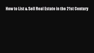 READbookHow to List & Sell Real Estate in the 21st CenturyREADONLINE
