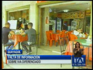 Falta de información sobre IVA diferenciado