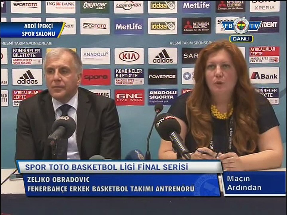 Zeljko Obradovic'in Basın Toplantısı l Anadolu Efes 85-87 Fenerbahçe