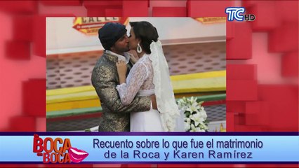 Recuento sobre lo que fue el matrimonio de La Roca y Karen Ramírez