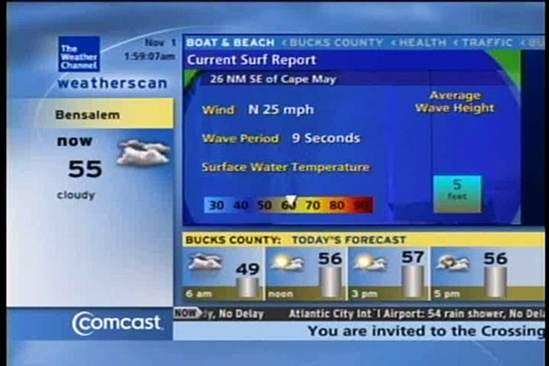 Bensalem Weatherscan Rebooting - 11/1/09 1:59 AM EST