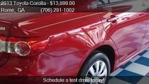 2013 Toyota Corolla LE 4dr Sedan 4A for sale in Rome, GA 301