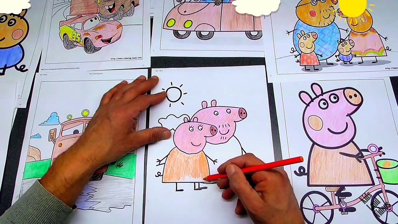 Mummy and Daddy Pig's Coloring Pages