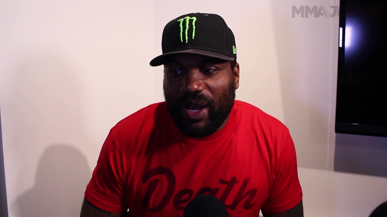 Quinton 'Rampage' Jackson media day scrum at Viacom's Los Angeles office
