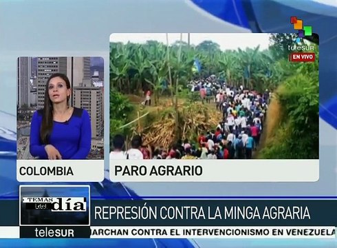 Colombia: rechaza gobierno el diálogo ante el paro nacional agrario
