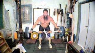 Snatch and Cleans from High Blocks and Squat With CHAINS! Training May 27 2016