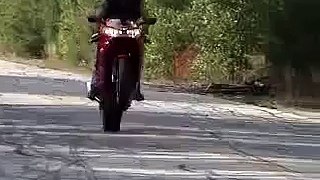 Motorcycle Wheelie Crash Over flv