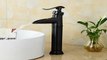 Eyekepper Waterfall Spout Oil Rubbed Bronze Single Handle Bathroom Sink Ves