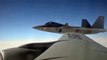 F-22 Raptor Aerial refueling, a beautiful aircraft!